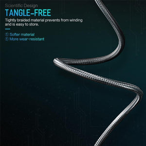 Planet Gates ROCK Cable For IPhone IOS 11 10 9 For Fast Charger Lighting to USB Cables Charging Cord 0.2M 1.0M 1.8M 3M 2.1A  For Mobile Phone