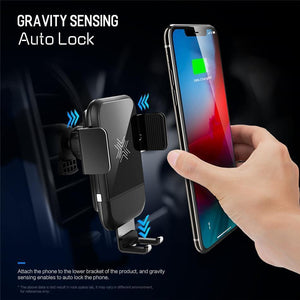ROCK Car Mount Qi Wireless Charger for iPhone XS XR X 8 Fast Wireless Car Charger Phone Holder for Samsung Galaxy S9 Car Holder - Planet Gates