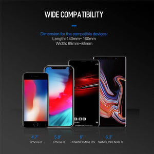 Planet Gates ROCK Car Mount Qi Wireless Charger for iPhone XS XR X 8 Fast Wireless Car Charger Phone Holder for Samsung Galaxy S9 Car Holder