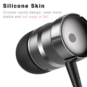 Planet Gates Rock In-Ear Metal Earphones Stereo Headset 3.5mm inear Wired Earphone With Microphone