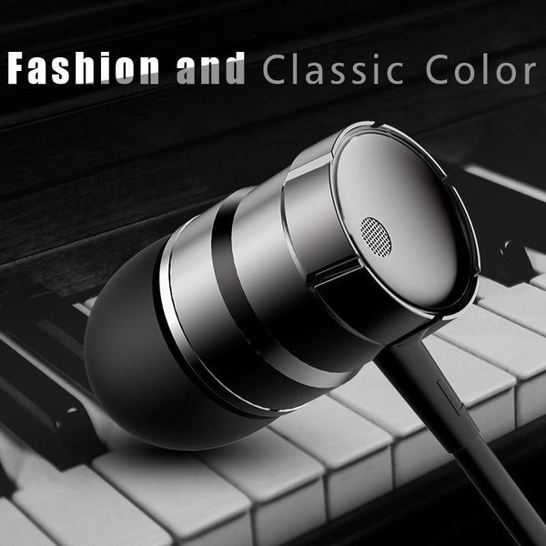 Planet Gates Rock In-Ear Metal Earphones Stereo Headset 3.5mm inear Wired Earphone With Microphone