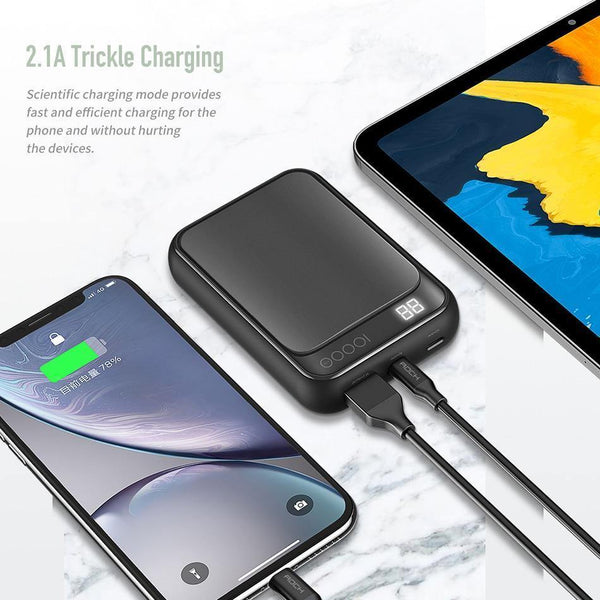 Planet Gates ROCK Led Mini Power Bank 10000mAh Portable External Battery Thin Poverbank For iPhone X 8 7 6 Samsung S8 S9 Xiaomi mi power bank