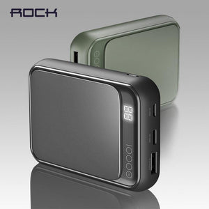 Planet Gates ROCK Led Mini Power Bank 10000mAh Portable External Battery Thin Poverbank For iPhone X 8 7 6 Samsung S8 S9 Xiaomi mi power bank