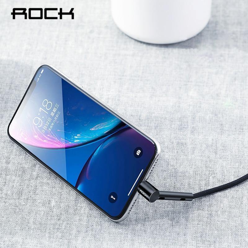 Planet Gates ROCK Metal USB Cable Holder for iPhone XS Max Charger USB Data Cable for iPhone X 8 7 6 6s Plus Charging Cable Phone Adapter
