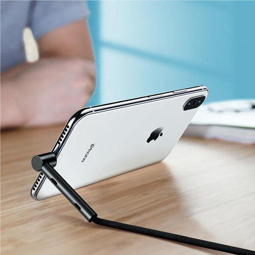 Planet Gates ROCK Metal USB Cable Holder for iPhone XS Max Charger USB Data Cable for iPhone X 8 7 6 6s Plus Charging Cable Phone Adapter