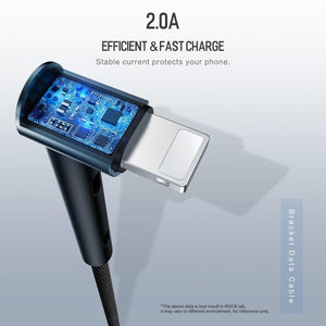 Planet Gates ROCK Metal USB Cable Holder for iPhone XS Max Charger USB Data Cable for iPhone X 8 7 6 6s Plus Charging Cable Phone Adapter