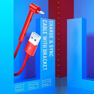 Planet Gates ROCK Metal USB Cable Holder for iPhone XS Max Charger USB Data Cable for iPhone X 8 7 6 6s Plus Charging Cable Phone Adapter