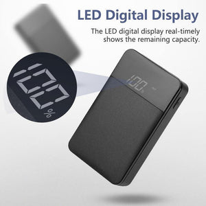 Planet Gates ROCK Mini 10000mAh Power Bank with Digital Display Dual USB External Battery PoverBank Powerbank for iphone XS Max Xiaomi