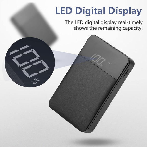 Planet Gates ROCK Mini 10000mAh Power Bank with Digital Display Dual USB External Battery PoverBank Powerbank for iphone XS Max Xiaomi