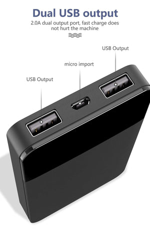 Planet Gates ROCK Mini 10000mAh Power Bank with Digital Display Dual USB External Battery PoverBank Powerbank for iphone XS Max Xiaomi