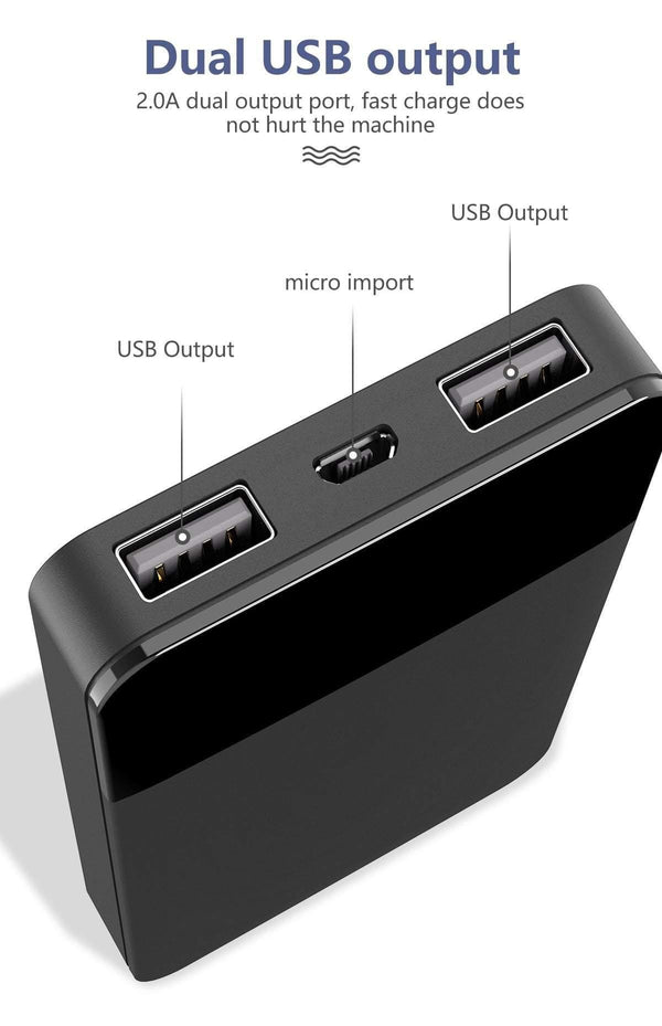 Planet Gates ROCK Mini 10000mAh Power Bank with Digital Display Dual USB External Battery PoverBank Powerbank for iphone XS Max Xiaomi