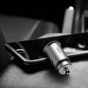 Planet Gates ROCK Mini Dual Usb Car charger for phone 5V4.8A 2 Port USB Fast Car Charger for iPhone X 8 7 6 Samsung Huawei Xiaomi,etc