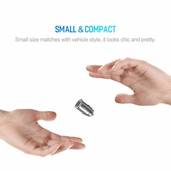 Planet Gates ROCK Mini Dual Usb Car charger for phone 5V4.8A 2 Port USB Fast Car Charger for iPhone X 8 7 6 Samsung Huawei Xiaomi,etc