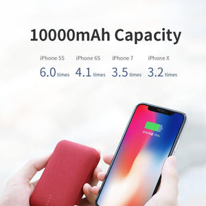 Planet Gates ROCK Mini Power Bank 10000mAh External Battery Charger Portable Charger Dual USB Powerbank for iphone X Samsung Xiaomi