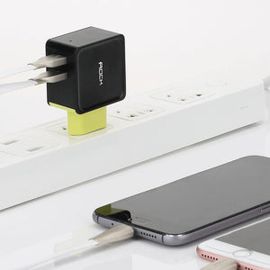 Planet Gates ROCK Mobile Phone Charger 5V1A 5V2.4A Universal Travel Phone USB Charger 2 USB Wall Charger for iPhone Adapter Clearance 49%