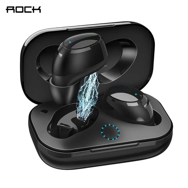 Planet Gates Rock New Mini TWS True Wireless Stereo Bluetooth Earphone with Mic Universal Wireless Handsfree Earbuds with Charger Battery Box