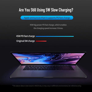Planet Gates ROCK PD 45W Dual USB Charger Quick Charge US Plug for iPhone XS Max XR X 8 plus Type C USB PD Fast Travel Phone Charger