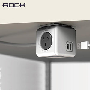 Planet Gates ROCK Phone Charger Four Power Plug Dual USB Port Charger Socket for iPhone/ Samsun Tablets with USB Cable