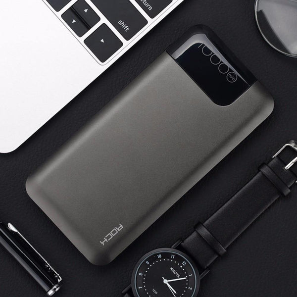 Planet Gates ROCK Quick Charge Power Bank 10000mAh 5V/9V/12V Smart QC 3.0 Powerbank with Digital Display TYPE C Portable External Battery