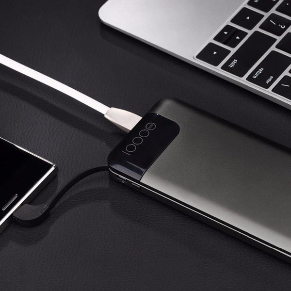 Planet Gates ROCK Quick Charge Power Bank 10000mAh 5V/9V/12V Smart QC 3.0 Powerbank with Digital Display TYPE C Portable External Battery