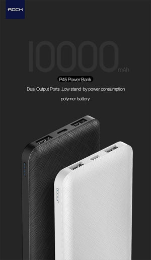 Planet Gates ROCK Slim Power Bank 10000 mAh Portable Charging Ultra thin Powerbank external battery backup pack for iPhone poverbank 10000mah