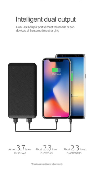 Planet Gates ROCK Slim Power Bank 10000 mAh Portable Charging Ultra thin Powerbank external battery backup pack for iPhone poverbank 10000mah