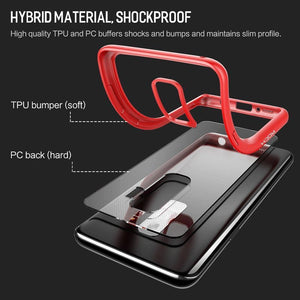 Planet Gates ROCK Slim Transparent Case for Galaxy S9 S9 Plus,Premium TPU+PC Anti-knock Phone Case for Samsung Galaxy S9 S9+