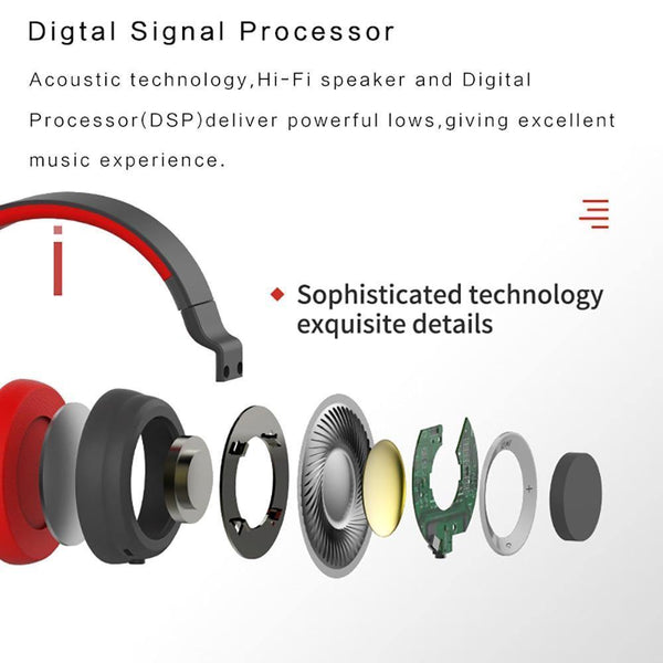 Planet Gates ROCK Space Series Wireless Bluetooth Headphone, Stereo Bass Over Ear Wireless Earphone Headset For Computer/ Phone Headset