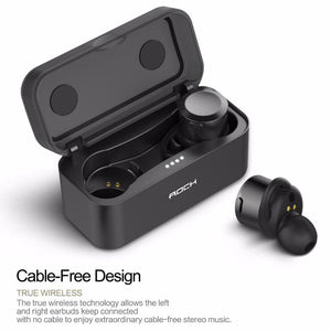 Planet Gates ROCK True Wireless Earbuds Hifi Bluetooth Earphone EB10 TWS Stereo With Mic for iPhone X 8 Samsung Xiaomi Charger Box Earphones