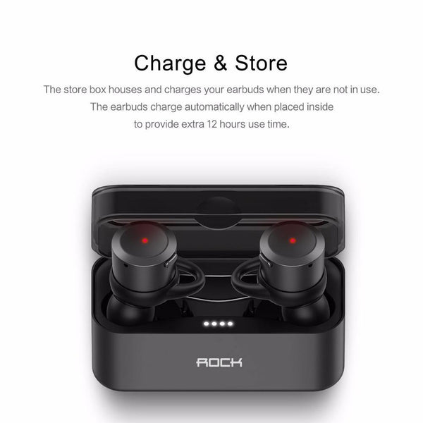 Planet Gates ROCK True Wireless Earbuds Hifi Bluetooth Earphone EB10 TWS Stereo With Mic for iPhone X 8 Samsung Xiaomi Charger Box Earphones