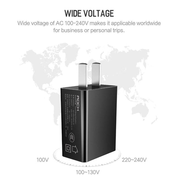 Planet Gates ROCK Universal USB Charger US Plug Travel Wall Charger Adapter Smart Mobile Phone Charger For iPhone Samsung Xiaomi Tablet