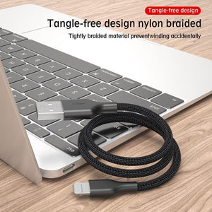 Planet Gates ROCK USB Cable For iPhone 5 5S 6 6S 7 8 Plus XS MAX XR X USB Charging Data Sync Cable For iPad iOS Mobile Phone Charger Cord