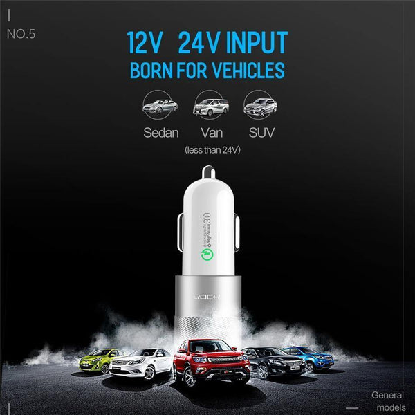 Planet Gates Rock USB Type C PD Car Phone Charger for iPhone X Quick Charge 3.0 QC3.0 36W USB Car Charger For Samsung galaxy Huawei Xiaomi