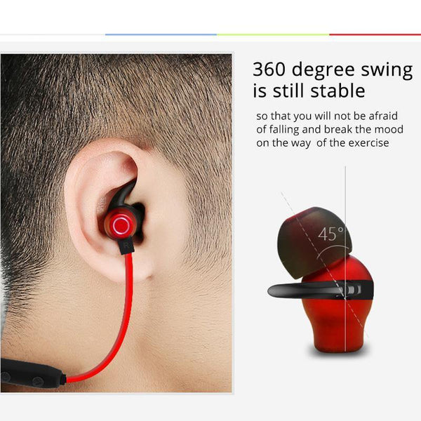 Planet Gates ROCK Wireless Bluetooth Earphone Neckband Sports Stereo Earbuds Waterproof Running Headset with Mic for iPhone Samsung