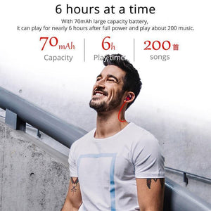 ROCK Wireless Bluetooth Earphone Neckband Sports Stereo Earbuds Waterproof Running Headset with Mic for iPhone Samsung - Planet Gates