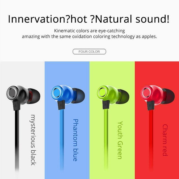 ROCK Wireless Bluetooth Earphone Neckband Sports Stereo Earbuds Waterproof Running Headset with Mic for iPhone Samsung - Planet Gates