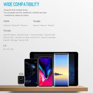 Planet Gates ROCK Wireless Charging External Battery PowerBank  8000mah LCD Wireless Charger Power Bank For iPhone X Xr  Xs Max