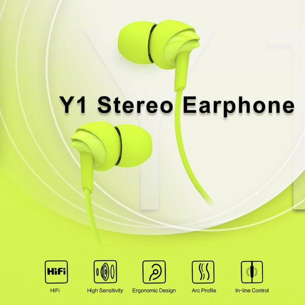 Planet Gates ROCK Y1 Wired Stereo Earphone for Xiao mi with 3.5mm Jack Earbuds Earpiece In-ear Super Clear Noise Isolating Mic for iphone