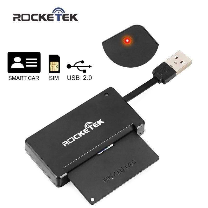 Planet Gates Rocketek USB 2.0 Smart Card Reader cac,ID Bank card,sim card cloner connector cardreader adapter pc computer laptop accessories