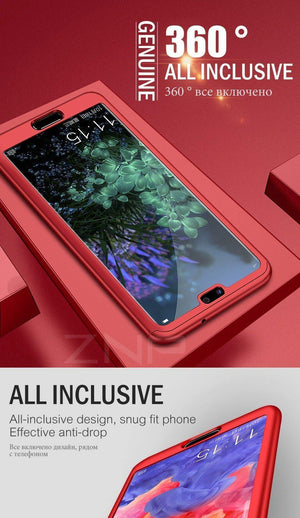 Planet Gates Rode Gold / For P9 ZNP 360 Full Cover Phone Case For Huawei P9 P10 P20 Mate 9 10 Lite P10 Plus Cases With Glass For Huawei P20 Mate 10 Pro P9 Case