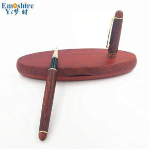 Planet Gates Roller Ball Pen Ballpoint Pens for Writing Supplies With Classic Wooden Pencil Box Pencil Case Ball Pens P108