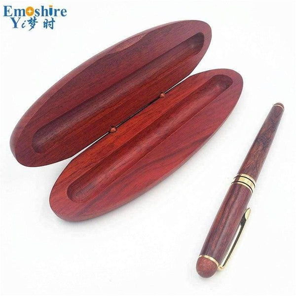Planet Gates Roller Ball Pen Ballpoint Pens for Writing Supplies With Classic Wooden Pencil Box Pencil Case Ball Pens P108