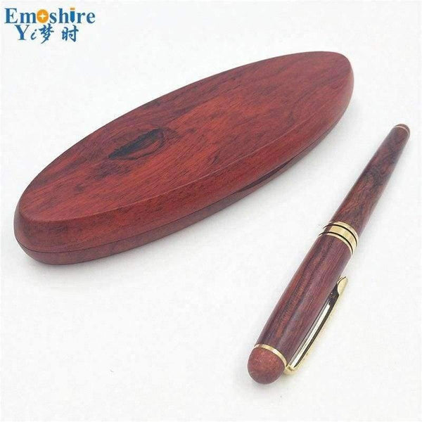 Planet Gates Roller Ball Pen Ballpoint Pens for Writing Supplies With Classic Wooden Pencil Box Pencil Case Ball Pens P108