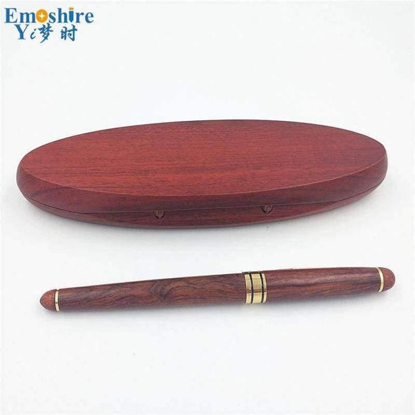 Planet Gates Roller Ball Pen Ballpoint Pens for Writing Supplies With Classic Wooden Pencil Box Pencil Case Ball Pens P108