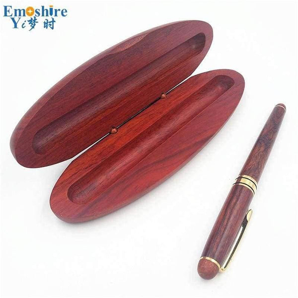 Planet Gates Roller Ball Pen Ballpoint Pens for Writing Supplies With Classic Wooden Pencil Box Pencil Case Ball Pens P108