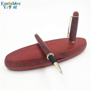 Planet Gates Roller Ball Pen Ballpoint Pens for Writing Supplies With Classic Wooden Pencil Box Pencil Case Ball Pens P108