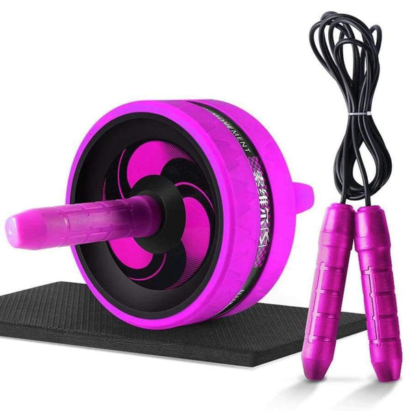 Planet Gates Roller&Jump Rope No Noise Abdominal Wheel Ab Roller with Mat  For Exercise Fitness Equipment Accessories Body Building