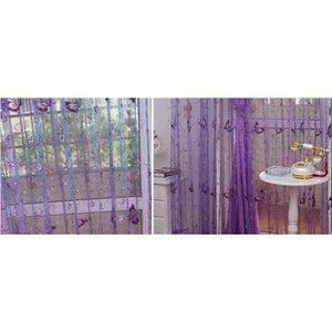 Planet Gates Romantic Shining Butterfly Embroidered Voile Curtains Panel Window Home Textile Bedroom Curtains Tulle Cortinas T&344 #20