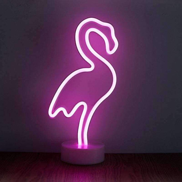 Planet Gates ROPIO LED Neon Abajur Night Light Table Night Lamp Flamingo Angel Heart Battery Operated for Home Wedding Christmas Decoration