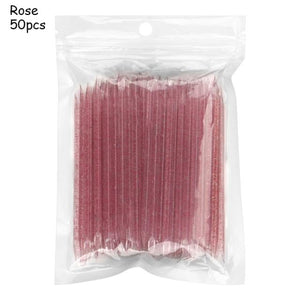 Planet Gates Rose 50Pcs 25/50/100Pcs Reusable Crystal Stick Double End Nail Art Cuticle Pusher Cuticle Remover Tool Pedicure Care Nails Manicures Tools